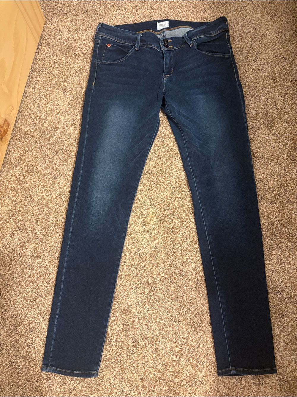 Hudson Jeans Dark Blue Women's Skinny Jeans - Stretch Slim Fit